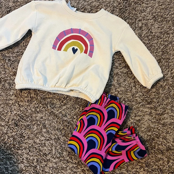Hanna Andersson Other - NWOT Hanna Andersson Baby Top & Leggings Set In French Terry 12-18 months set